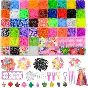 Fweel 6000+ Loom Bands Kit – 40 Colors DIY Bracelet Set